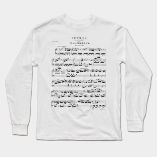 Mozart Music Sonate #10 Long Sleeve T-Shirt